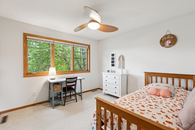 13910 47th Ln NE, Saint Michael, MN 55376 - bedroom with light colored carpet, baseboards, and a ceiling fan