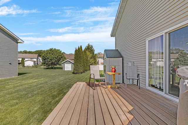24405 18th Ave, Saint Augusta, MN 56301 - wooden terrace featuring a lawn