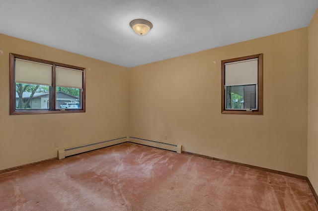 2916 Golf View Ct, Saint Cloud, MN 56301 - unfurnished room featuring carpet floors, baseboards, and baseboard heating