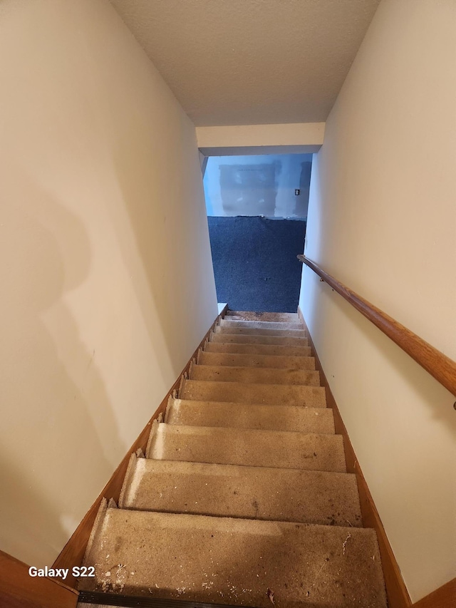 6454 Appaloosa Ave S, Forest Lake, MN 55025 - staircase featuring carpet floors