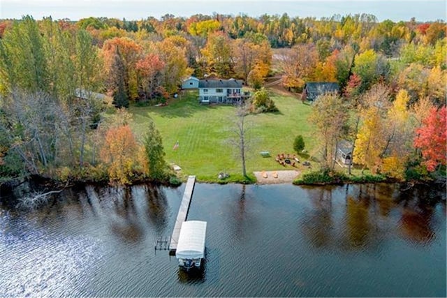 28320 State Highway 65, Pengilly, MN 55775 - view from above of property featuring a nearby body of water and a forest