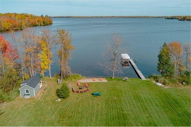 28320 State Highway 65, Pengilly, MN 55775 - drone / aerial view of a large body of water