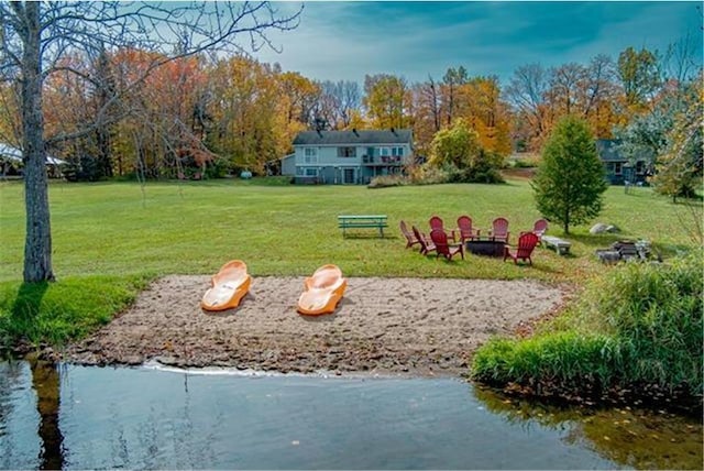 28320 State Highway 65, Pengilly, MN 55775 - view of green lawn featuring a water view