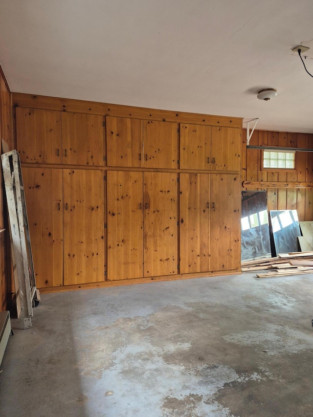 227 Summit Ave, Grantsburg, WI 54840 - garage featuring wooden walls