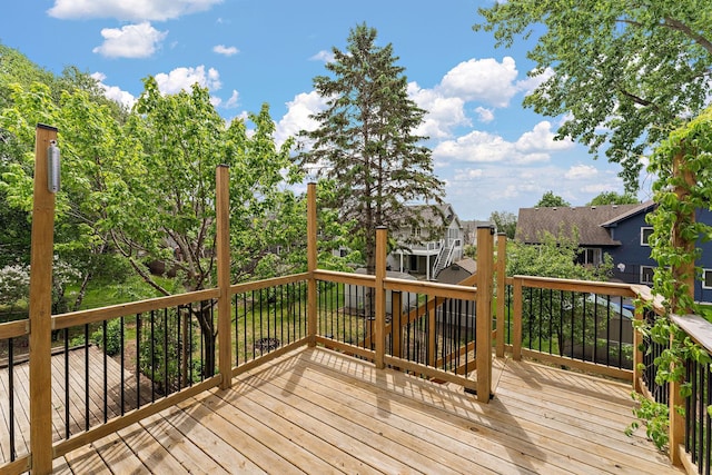 7150 Upper 157th St W, Apple Valley, MN 55124 - deck featuring a residential view