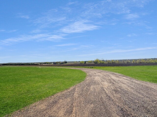 398 11 1/2 Ave, Turtle Lake, WI 54889 - view of dirt / gravel road featuring a rural view