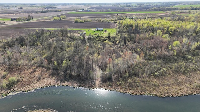 398 11 1/2 Ave, Turtle Lake, WI 54889 - aerial overview of property's location featuring a large body of water