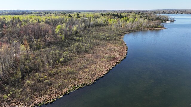 398 11 1/2 Ave, Turtle Lake, WI 54889 - drone / aerial view of a nearby body of water and a forest