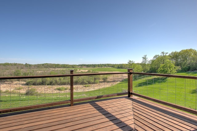 2200 405th Ave NW, Braham, MN 55006 - deck featuring a lawn and a rural view
