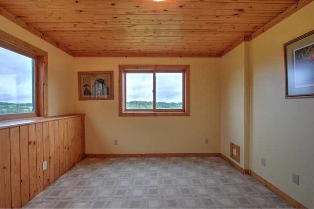 2200 405th Ave NW, Braham, MN 55006 - spare room featuring wooden ceiling