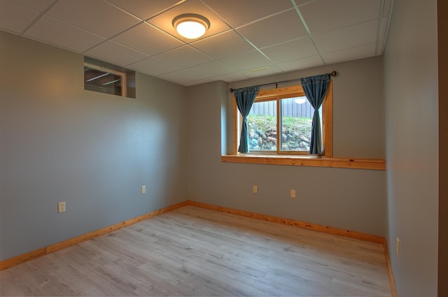 2200 405th Ave NW, Braham, MN 55006 - spare room with a drop ceiling and light wood-style floors