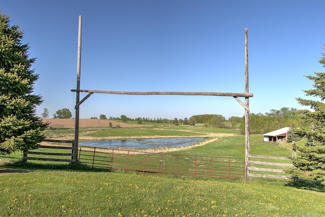 2200 405th Ave NW, Braham, MN 55006 - view of yard with a view of rural / pastoral area and a water view