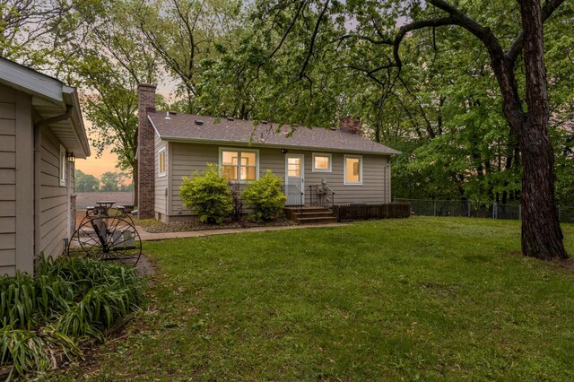 10180 County Road 43, Laketown Twp, MN 55318 - view of front of house featuring a chimney