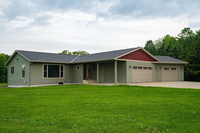 2851 120th Ave SW, Willmar, MN 56201 - view of front of property with an attached garage, driveway, a front lawn, and a shingled roof