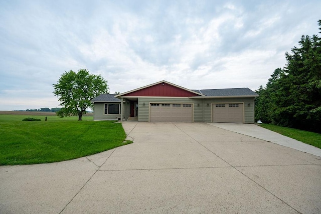 2851 120th Ave SW, Willmar, MN 56201 - ranch-style home with an attached garage, a front yard, and concrete driveway