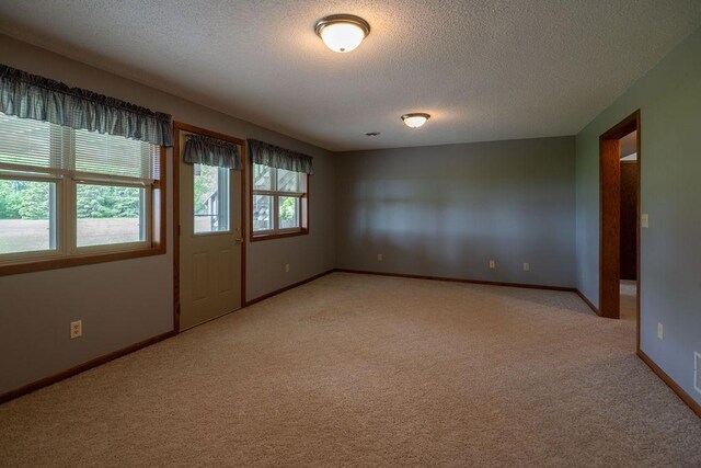 2851 120th Ave SW, Willmar, MN 56201 - unfurnished room with light colored carpet, a textured ceiling, and baseboards