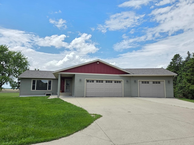 2851 120th Ave SW, Willmar, MN 56201 - ranch-style house featuring a garage, concrete driveway, and a front yard