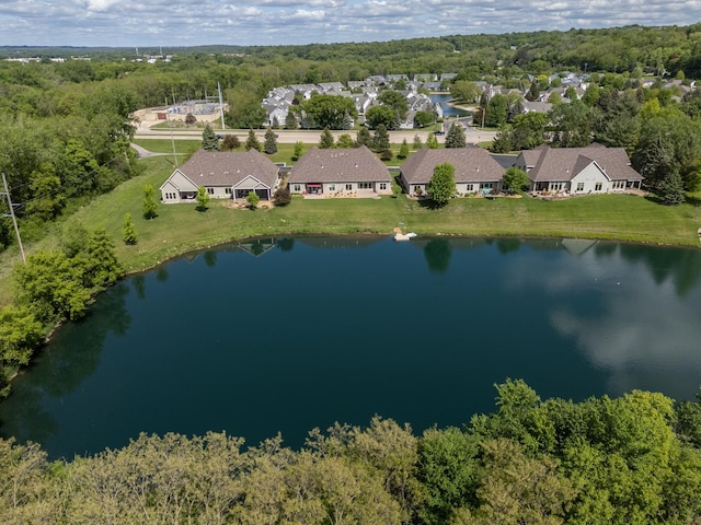 1829 Traders Point Ln SW, Rochester, MN 55902 - aerial view of residential area with a large body of water and a forest