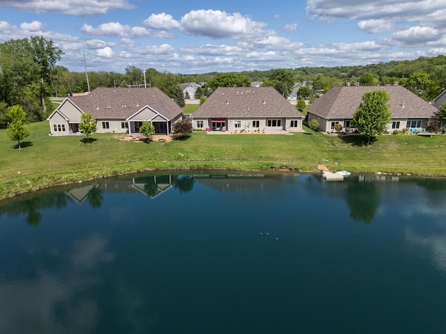 1829 Traders Point Ln SW, Rochester, MN 55902 - view from above of property with a nearby body of water