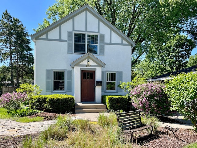 5117 48th St, Edina, MN 55436 - tudor house with stucco siding