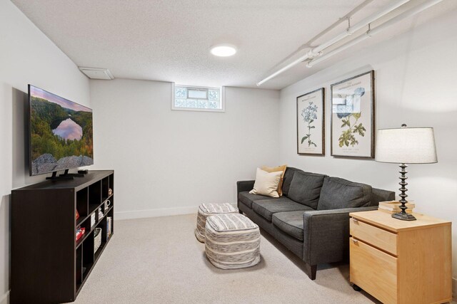5117 48th St, Edina, MN 55436 - living room featuring light colored carpet and baseboards