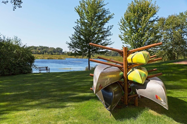 5117 48th St, Edina, MN 55436 - view of grassy yard featuring a water view