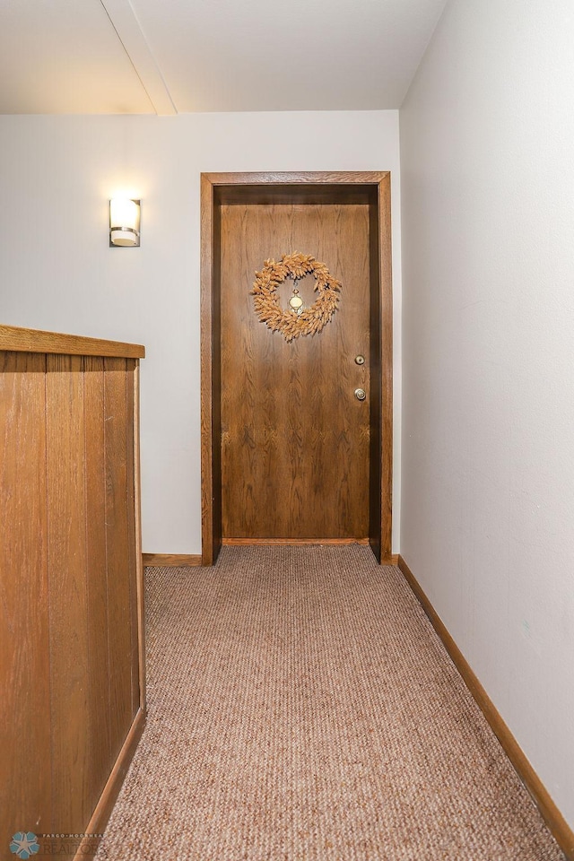220 8th St S Unit B2, Fargo, ND 58103 - hallway featuring carpet floors and baseboards
