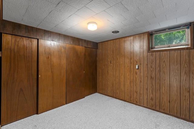 4017 Kentucky Ave N, Crystal, MN 55427 - basement with carpet floors and wood walls