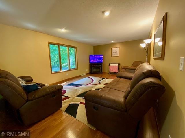 23110 Grandview Loop, Long Prairie Twp, MN 56347 - living area featuring wood finished floors and recessed lighting