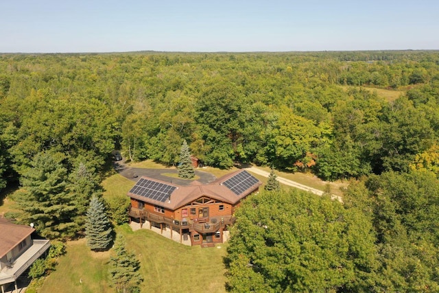 1729 Quail Ln NE, Longville, MN 56655 - view of subject property with a heavily wooded area