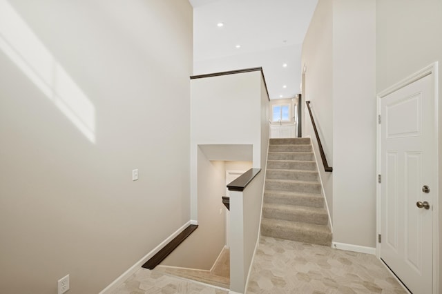 451 Mallard St NE, Hanover, MN 55341 - stairs with recessed lighting and baseboards