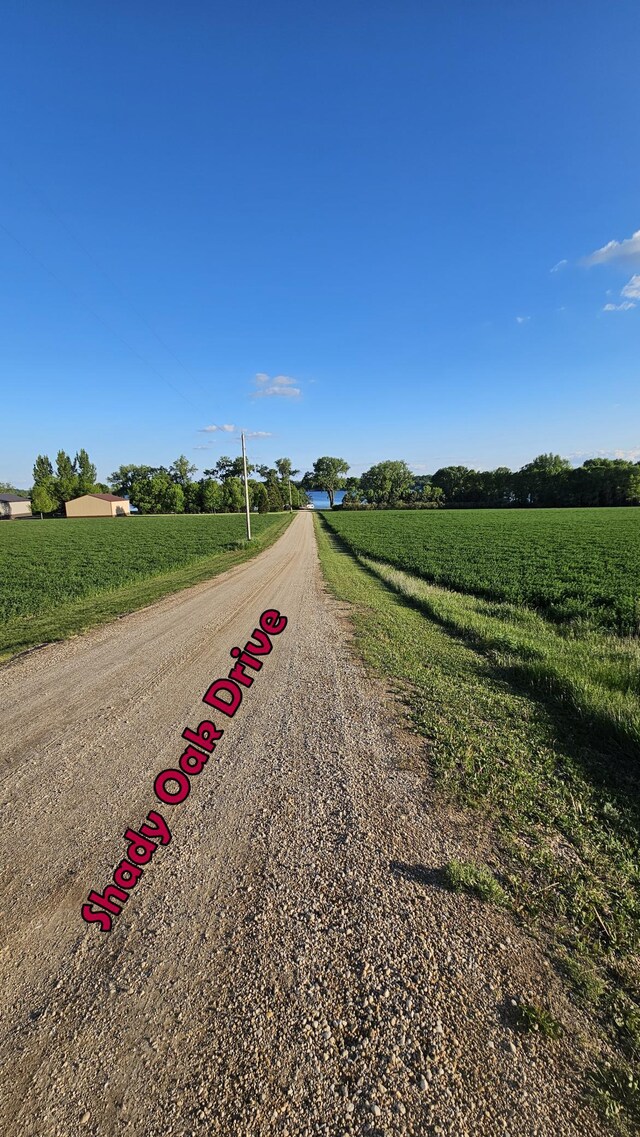 33798 Shady Oak Dr, Foster Twp, MN 56225 - view of dirt / gravel road featuring a rural view and agricultural plots