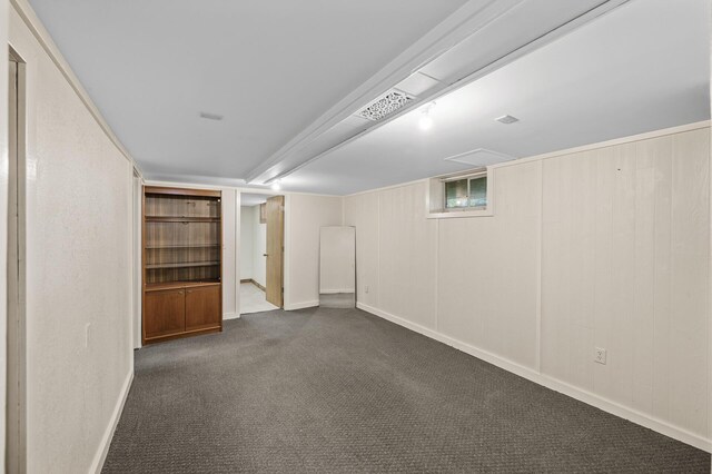 3364 85th Ave, Princeton, MN 55371 - finished basement with dark colored carpet and baseboards