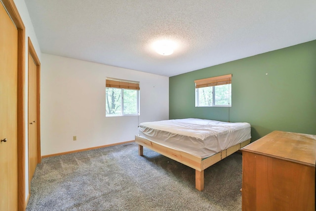 18917 Hartley Lake Rd, Brainerd, MN 56401 - bedroom featuring carpet, a textured ceiling, and baseboards