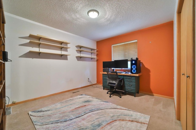 18917 Hartley Lake Rd, Brainerd, MN 56401 - office space with carpet floors, a textured ceiling, and baseboards