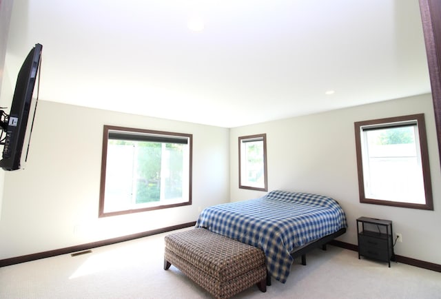1707 17th St NW, Willmar, MN 56201 - carpeted bedroom with baseboards and recessed lighting