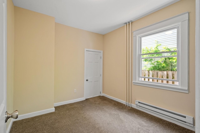3545 Minnehaha Ave, Minneapolis, MN 55406 - carpeted empty room with baseboard heating and baseboards