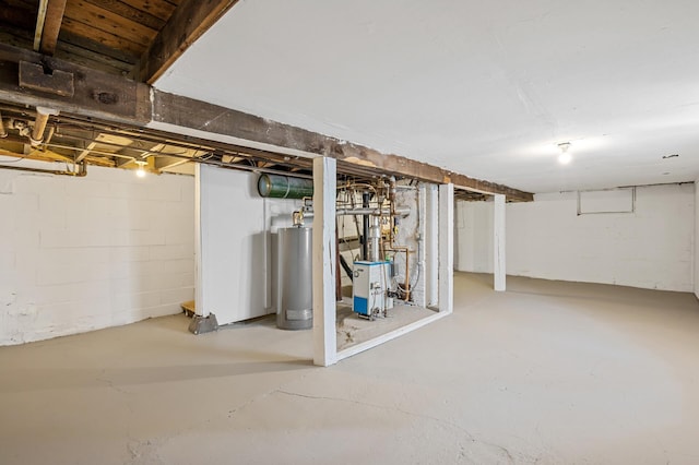 3545 Minnehaha Ave, Minneapolis, MN 55406 - unfinished below grade area featuring water heater and a heating unit