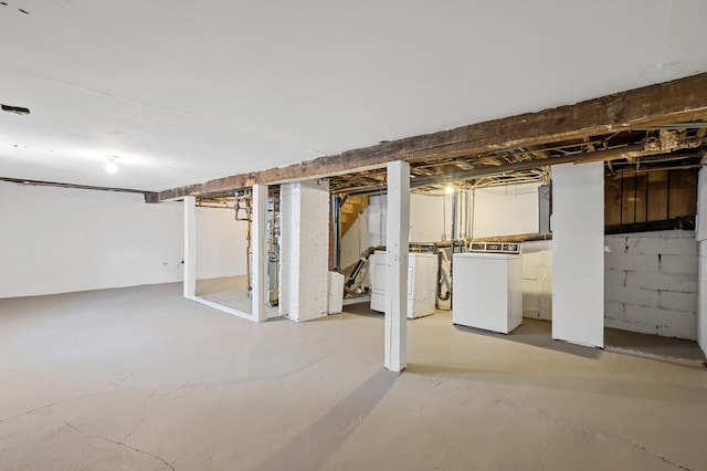 3545 Minnehaha Ave, Minneapolis, MN 55406 - unfinished basement with separate washer and dryer
