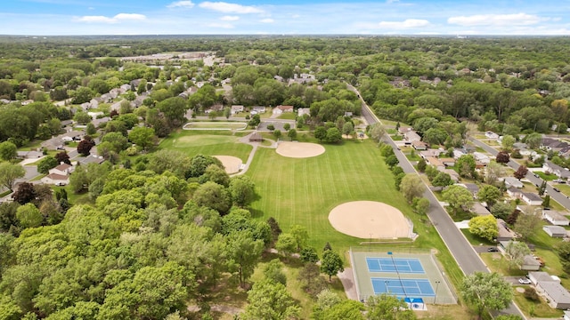 7602 Connie Ln, Inver Grove Heights, MN 55076 - aerial perspective of suburban area with a forest