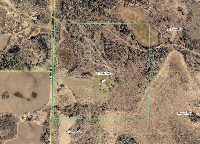 26722 Eisenmen Dr, Leonard, MN 56652 - aerial overview of property's location featuring property boundaries highlighted