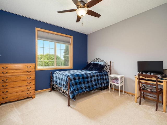 9368 188th Ave NW, Nowthen, MN 55330 - bedroom with light colored carpet and a ceiling fan