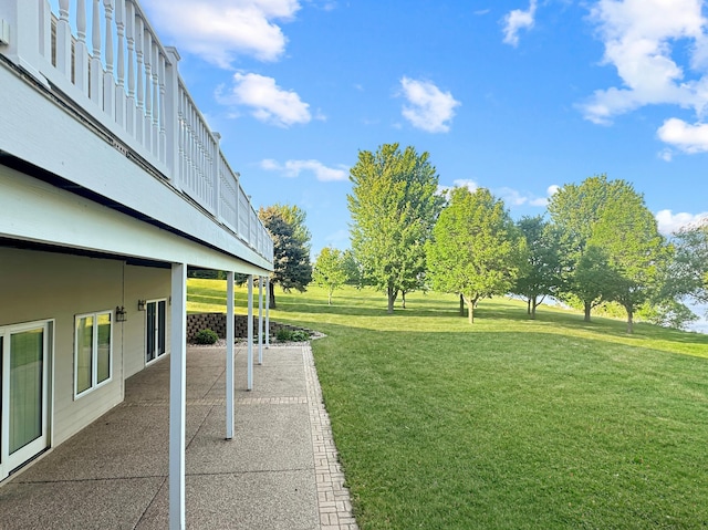 16 Pheasant Dr, Mason Twp, MN 56172 - view of green lawn featuring a patio area