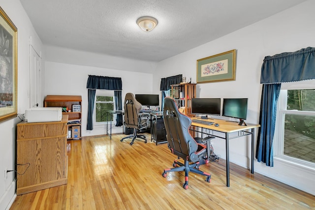 215 Main St E, Freeport, MN 56331 - office space featuring wood finished floors and a textured ceiling