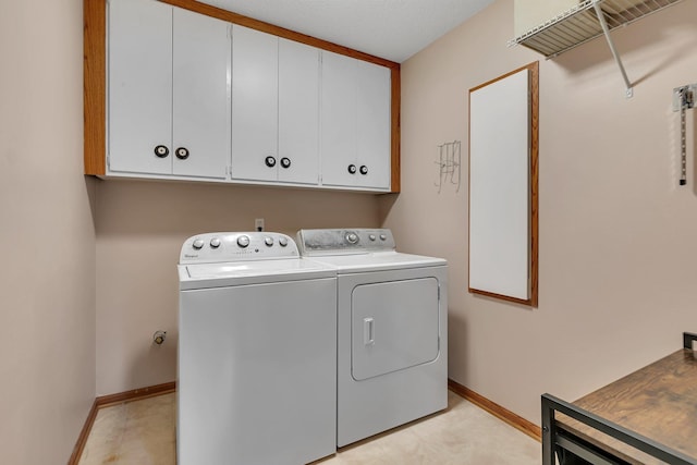 215 Main St E, Freeport, MN 56331 - washroom with cabinet space, washing machine and clothes dryer, and baseboards