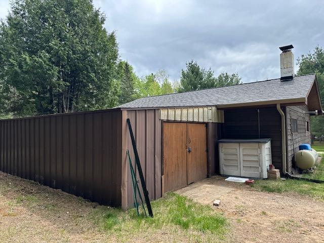 6563 Sandy Ln, Biwabik Twp, MN 55741 - view of garage