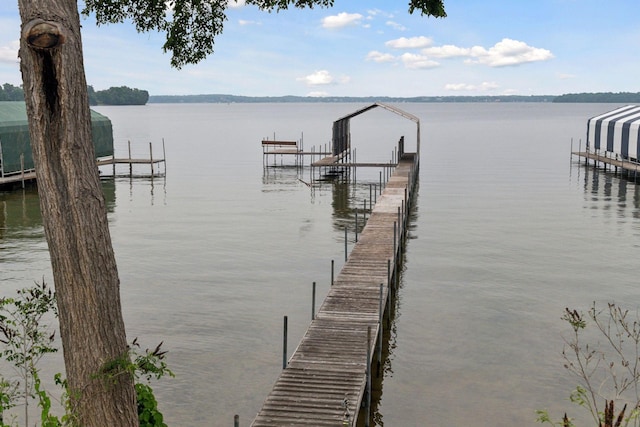 1910 Shoreline Dr, Orono, MN 55391 - dock area featuring a water view and boat lift