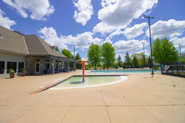 5150 Fairpoint Dr N, Hugo, MN 55038 - community pool with a patio and a pergola