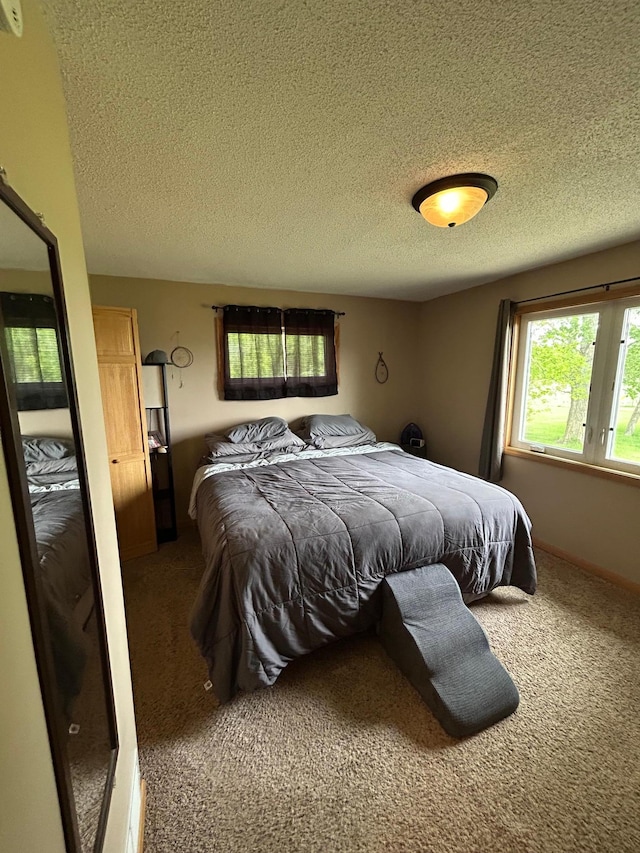 900 Pleasant Ave S, Park Rapids, MN 56470 - bedroom with a textured ceiling and carpet floors