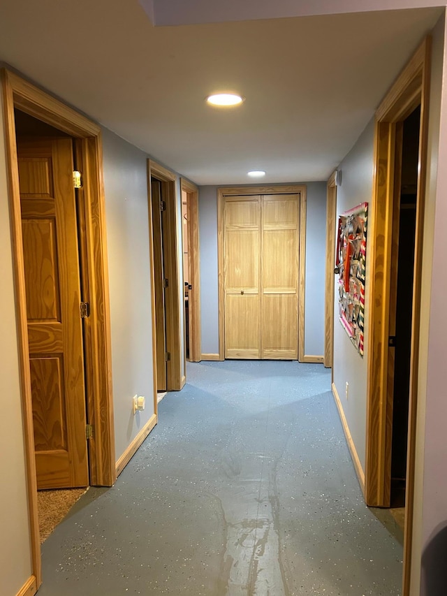 900 Pleasant Ave S, Park Rapids, MN 56470 - corridor with baseboards and recessed lighting